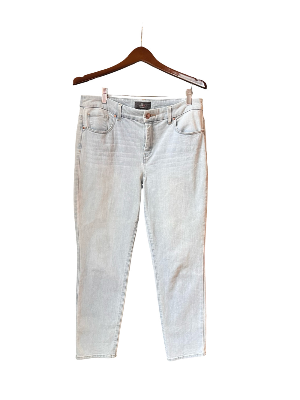 Chico's So Slimming Light Wash Ankle Skinny Jeans Size 1/12-14
